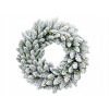 Věnec vianočný zasnežený DELUXE Viola 30 cm s LED Věnec vianočný zasnežený DELUXE Viola 30 cm s LED