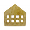 Dekorácia drevo 203x25x203mm Domček na postavenie, prírodné Dekorácia drevo 203x25x203mm Domček na postavenie, prírodné