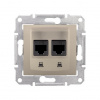 ZÁSUVKA DÁT. 2xRJ45 5E UTP SEDNA TITÁN ZÁSUVKA DÁT. 2xRJ45 5E UTP SEDNA TITÁN
