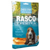 Rasco Premium pochúťa prúžky syra obalené kuracím mäsom 80 g Rasco Premium pochúťa prúžky syra obalené kuracím mäsom 80 g