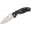 Spyderco C122PSBK Tenacious Lightweight Partly Serrated Black vreckový nôž 8,6 cm, čierna, FRN Spyderco C122PSBK Tenacious Lightweight Partly Serrated Black vreckový nôž 8,6 cm, čierna, FRN