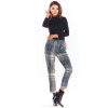 Dámske nohavice A336 Sivá mix - Awama XL-42 šedá-mix barev Dámske nohavice A336 Sivá mix - Awama XL-42 šedá-mix barev