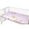 Baby Nellys Prestieradlo bavlna Premium Medvedík na rebríku ružové 70x140 Baby Nellys Prestieradlo bavlna Premium Medvedík na rebríku ružové 70x140