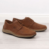 Openwork leather shoes Rieker M RKR528 brown (96517) RED/BLACK 42