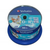 VERBATIM CD-R AZO 700MB, 52x, printable, spindle 50 ks VERBATIM CD-R AZO 700MB, 52x, printable, spindle 50 ks