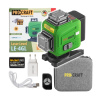 PROCRAFT LE-4GL laser křížový, ZELENÝ, samonivelační, linka 1cm nad zemí, aku 3,7V/4Ah PROCRAFT LE-4GL laser křížový, ZELENÝ, samonivelační, linka 1cm nad zemí, aku 3,7V/4Ah