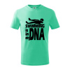 Swimming is in my DNA - Tričko detské bavlnené - 122 cm/6 rokov ( Mätová ) Swimming is in my DNA - Tričko detské bavlnené - 122 cm/6 rokov ( Mätová )