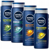 Nivea Men pánsky sprchový gél – sada 4 gélov Nivea Men pánsky sprchový gél – sada 4 gélov