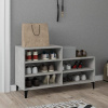 vidaXL Botník betónovo sivý 102x36x60 cm spracované drevo vidaXL Botník betónovo sivý 102x36x60 cm spracované drevo
