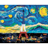 Maľovanie podľa čísel – Eiffelova veža podľa Vincenta van Gogha, 80 × 100 cm, napnuté plátno na rám 8596530056836 Maľovanie podľa čísel – Eiffelova veža podľa Vincenta van Gogha, 80 × 100 cm, napnuté plátno na rám 8596530056836