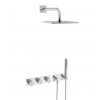 Hansa MATRIX sprchový set s termostatickou baterií s elektronickým ovládáním, hlavová sprcha, ruční sprcha, hadice, držák, chrom Hansa MATRIX sprchový set s termostatickou baterií s elektronickým ovládáním, hlavová sprcha, ruční sprcha, hadice, držák, chrom