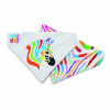 Max&Molly Reversible Magic Zebra Bandana - šatka pre psa, obojstranná, dúhový vzor zebry - S Max&Molly Reversible Magic Zebra Bandana - šatka pre psa, obojstranná, dúhový vzor zebry - S