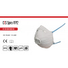 CXS Canis Filtračná polomaska CXS SPIRO FFP2, skladacia ventilom CXS Canis Filtračná polomaska CXS SPIRO FFP2, skladacia ventilom