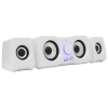 White Shark 2.2 MOOD speakers, white MOOD-W White Shark 2.2 MOOD speakers, white MOOD-W