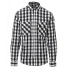 PAYPER LABRADOR 001355-0402 / Kockovaná pánska košeľa - čierna/biela S PAYPER LABRADOR 001355-0402 / Kockovaná pánska košeľa - čierna/biela S