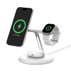 Belkin BOOST CHARGE PRO Qi2, 15W 3v1 magnetický stojan, bílý - Belkin WIZ023vfWH Belkin BOOST CHARGE PRO Qi2, 15W 3v1 magnetický stojan, bílý - Belkin WIZ023vfWH