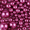Voskované perly 6 mm,13B cyklaménová 30ks Voskované perly 6 mm,13B cyklaménová 30ks