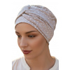 Eva Design turban bavlna béžový veľkosť univerzálna Eva Design turban bavlna béžový veľkosť univerzálna