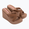 Dámske šľapky Ipanema High Fashion II Slide brown/glitter/pink Dámske šľapky Ipanema High Fashion II Slide brown/glitter/pink