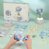 RoboTime 3D mechanická skladačka nočnej aroma lampy Modrá kamélia RoboTime 3D mechanická skladačka nočnej aroma lampy Modrá kamélia