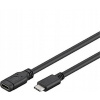 PremiumCord ku31mf1 Prodlužovací, USB-C M/F, 1m, černý PremiumCord ku31mf1 Prodlužovací, USB-C M/F, 1m, černý