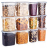 12x Kuchynská Nádoba na Sypké Potraviny, Kávu, Cukor, Soľ, Cestoviny 12x Kuchynská Nádoba na Sypké Potraviny, Kávu, Cukor, Soľ, Cestoviny