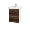 Dreja Umývadlová skrinka GO SZZ2 50 - N01 Biela lesk / Úchytka T02 / D06 Orech Dreja Umývadlová skrinka GO SZZ2 50 - N01 Biela lesk / Úchytka T02 / D06 Orech