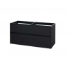 Mereo Opto Skrinka s dvojumývadlom 121x60x46 cm, 4 zásuvky, čierna CN943 Mereo Opto Skrinka s dvojumývadlom 121x60x46 cm, 4 zásuvky, čierna CN943