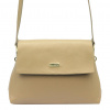 MiaMore 01-051 béžová dámska kožená kabelka 28 x 20 x 8 cm MiaMore 01-051 béžová dámska kožená kabelka 28 x 20 x 8 cm