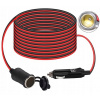 Predlžovací kábel do autozapaľovača 400 cm, 15 A, 16 AWG meď Predlžovací kábel do autozapaľovača 400 cm, 15 A, 16 AWG meď