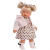 Llorens: Roberta 33cm plačúca bábika v šatách so srdiečkovým vzorom Llorens: Roberta 33cm plačúca bábika v šatách so srdiečkovým vzorom