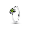 PANDORA prsten Jarně zelený kruh věčnosti 50 192993C08-50 PANDORA prsten Jarně zelený kruh věčnosti 50 192993C08-50
