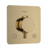 Hansgrohe Ecostat Comfort Q - Termostatická batéria pod omietku, na 2 spotrebiče, leštený vzhľad zlata 33717990 Hansgrohe Ecostat Comfort Q - Termostatická batéria pod omietku, na 2 spotrebiče, leštený vzhľad zlata 33717990