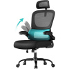 Ergonomická kancelárska stolička, sieťovaná, čierna Ergonomická kancelárska stolička, sieťovaná, čierna