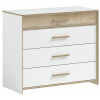 CLK Široká zásuvková komoda Dylan-biela/dub svetlý CLK Široká zásuvková komoda Dylan-biela/dub svetlý