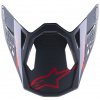 šilt pre prilby SUPERTECH S-M8 RADIUM 2, ALPINESTARS (čierna/červená lesklá) šilt pre prilby SUPERTECH S-M8 RADIUM 2, ALPINESTARS (čierna/červená lesklá)