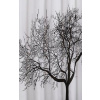 Aqualine černá/biela strom ZP008 180 x 200 cm