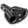 Rozdvojka autokonektora, 2x zdierka USB, voltmeter Rozdvojka autokonektora, 2x zdierka USB, voltmeter