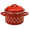 Metalac Červená bodka, Standard s pokrievkou 24 cm, 6,75 l Metalac Červená bodka, Standard s pokrievkou 24 cm, 6,75 l