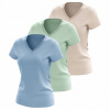 Súprava dámskych bavlnených tričiek 4F, veľkosť L, viacfarebné, 3 kusy Súprava dámskych bavlnených tričiek 4F, veľkosť L, viacfarebné, 3 kusy