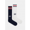 Ponožky adidas Originals 3-Stripes 2-pak JV7414 biela 37/39 Ponožky adidas Originals 3-Stripes 2-pak JV7414 biela 37/39