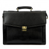 Čierna pánska kožená aktovka Gregorio LG11 Čierna pánska kožená aktovka Gregorio LG11