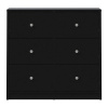 Čierna komoda Tvilum May, 72 x 68 cm Čierna komoda Tvilum May, 72 x 68 cm