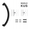 MPkovania FT - MADLO kód K39 Ø 32 mm SP ks, 382 mm, 350 mm, CIM - čierna matná (FNO) MPkovania FT - MADLO kód K39 Ø 32 mm SP ks, 382 mm, 350 mm, CIM - čierna matná (FNO)