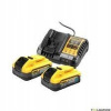 Sada batérií 2x5,0Ah POWERSTACK + nabíjačka DCB1104H2 DeWalt Sada batérií 2x5,0Ah POWERSTACK + nabíjačka DCB1104H2 DeWalt