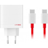 OnePlus SUPERVOOC 80W GaN Dual USB-A + USB-C Cestovná Nabíjačka + USB-C/USB-C Kábel White OnePlus SUPERVOOC 80W GaN Dual USB-A + USB-C Cestovná Nabíjačka + USB-C/USB-C Kábel White