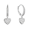 Strieborné náušnice so zaveseným srdiečkom 11720.1 Strieborné náušnice so zaveseným srdiečkom 11720.1