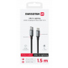 Swissten Dátový Kábel Textile Ii USB-C / Lightning, 1.5m - čierna 14540194 Swissten Dátový Kábel Textile Ii USB-C / Lightning, 1.5m - čierna 14540194