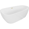 Mexen Giada voľne stojaca vaňa 170 x 90 cm, biely lesk, zlatý prepad - 52741709000-55 Mexen Giada voľne stojaca vaňa 170 x 90 cm, biely lesk, zlatý prepad - 52741709000-55