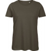 B&C | Inspire T /women, Dámske tričko Medium Fit z bio bavlny, hnedá khaki, S B&C | Inspire T /women, Dámske tričko Medium Fit z bio bavlny, hnedá khaki, S